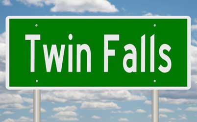 twin falls highway sign